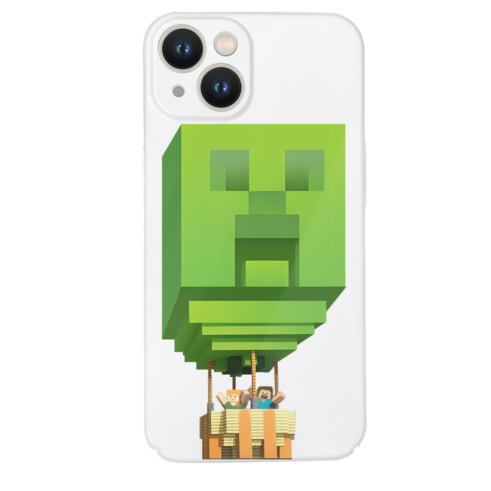 （画像用） マインクラフト ブロックの世界 Minecraft MC Block world 【iPhone 14シリーズ対応】ハードケース